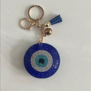 Evil Eye Sequin Bag Charm/Key Chain.